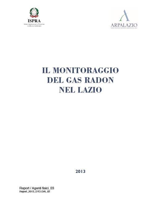 ARPA LAZIO MONITORAGGIO RADON